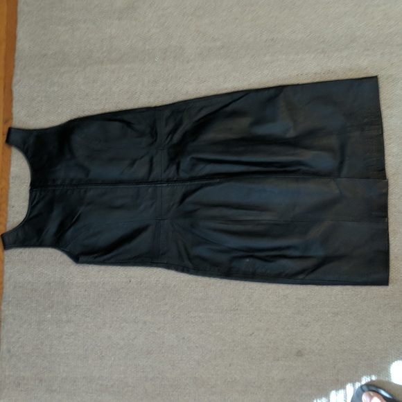 Vintage bagatelle leather pencil dress - Picture 4 of 7